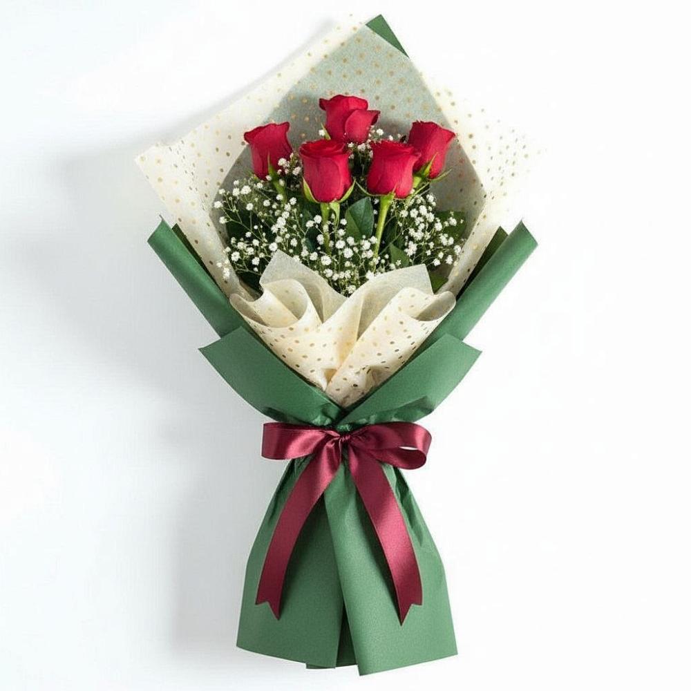 Букет цветов из: Розы в Октябрьской