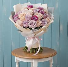 Букет цветов из:  Розы в Октябрьской