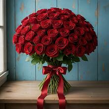Букет Красные розы Блэк Меджик в Октябрьской