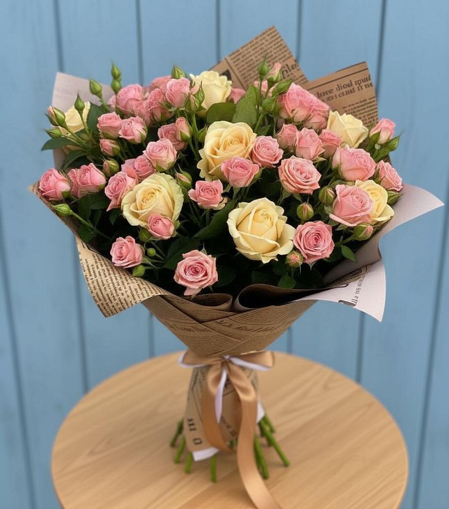 Букет цветов из: Розы в Октябрьской