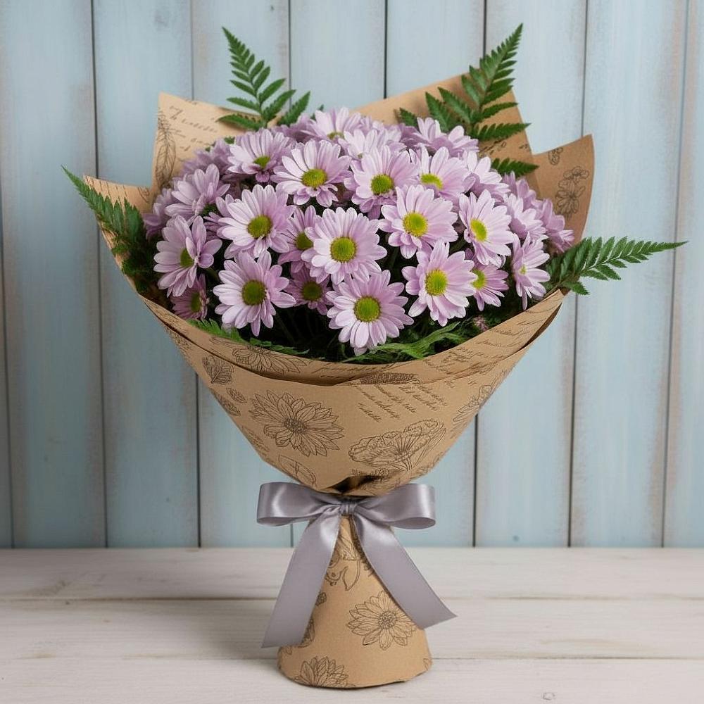Букет цветов из: Хризантемы в Октябрьской