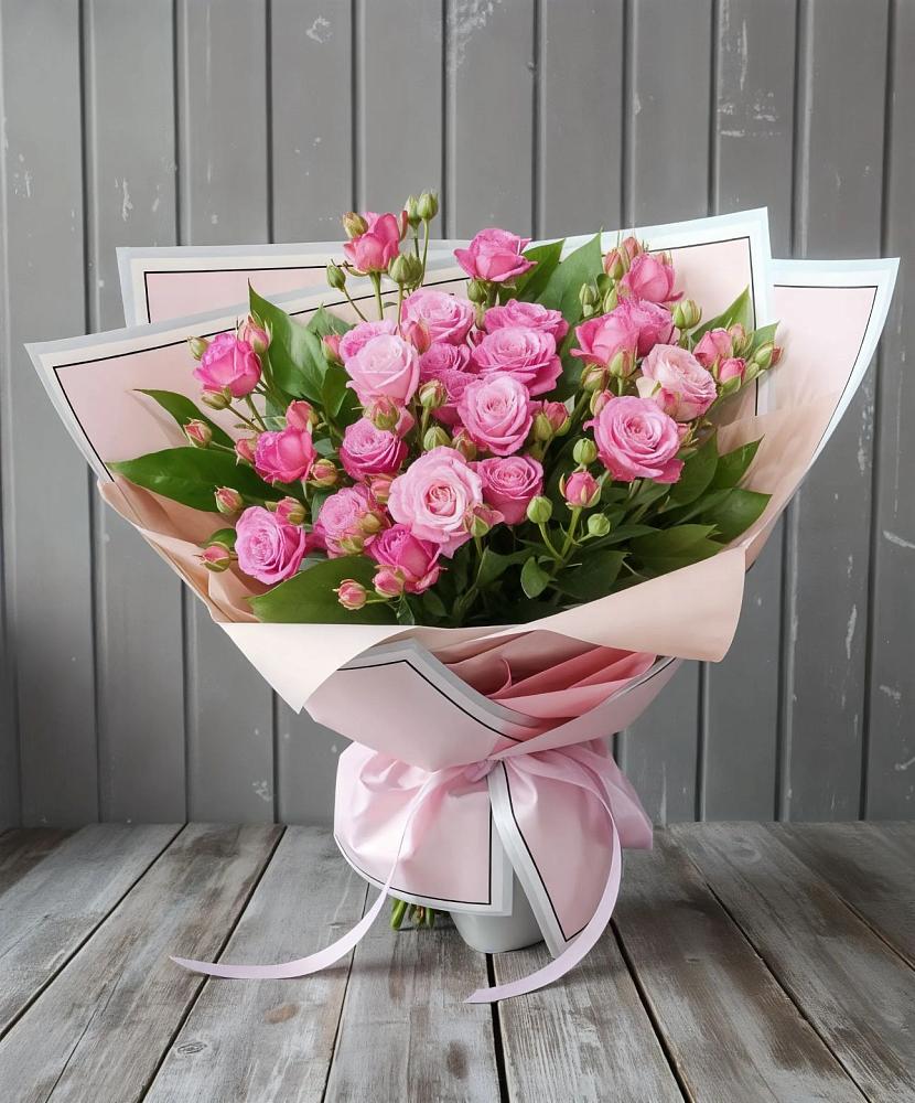 Букет Розовый кустик в Октябрьской
