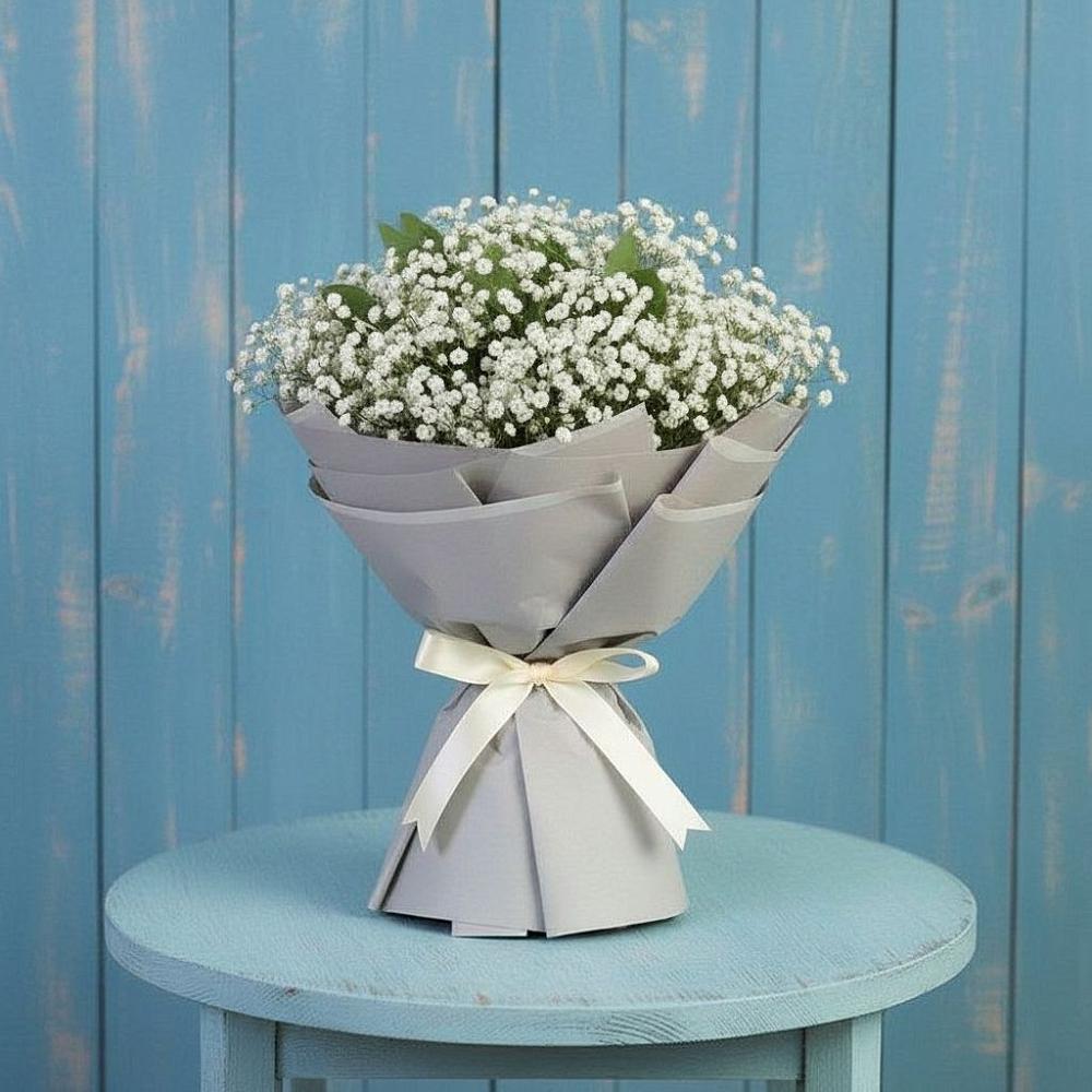 Букет цветов из: Гипсофила в Октябрьской