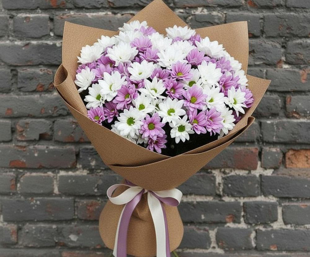 Букет цветов из: Хризантемы в Октябрьской