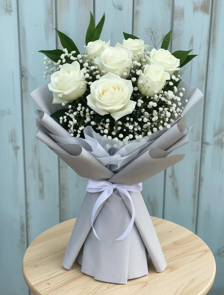 Букет цветов из: Розы в Октябрьской