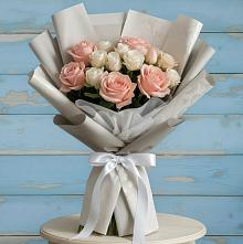 Букет цветов из:  Розы #REPLACE_PRED# Октябрьской