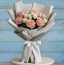 Букет цветов из:  Розы в Октябрьской