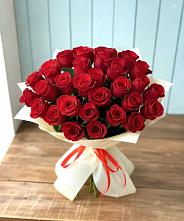 Букет 29 Красных роз в Октябрьской