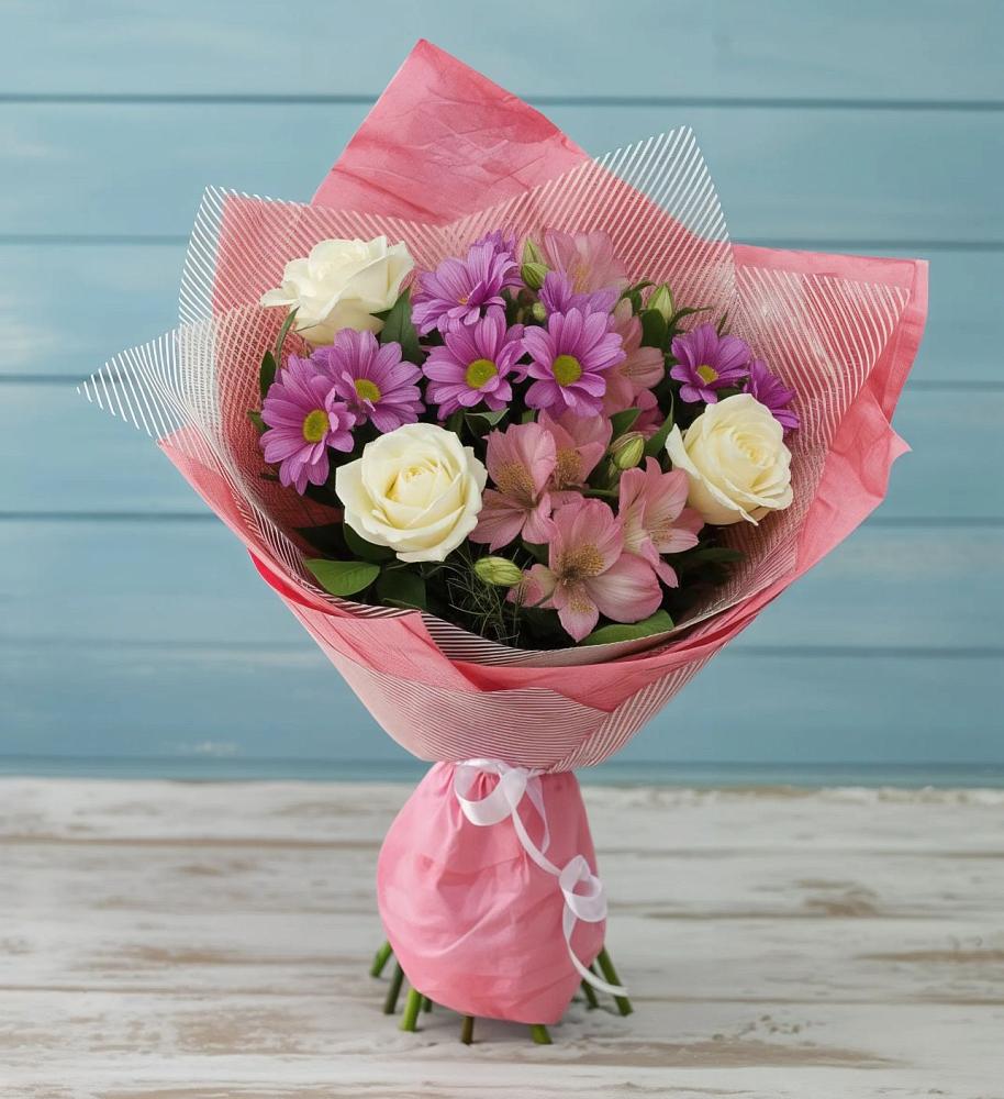 Букет цветов из: Герберы в Октябрьской