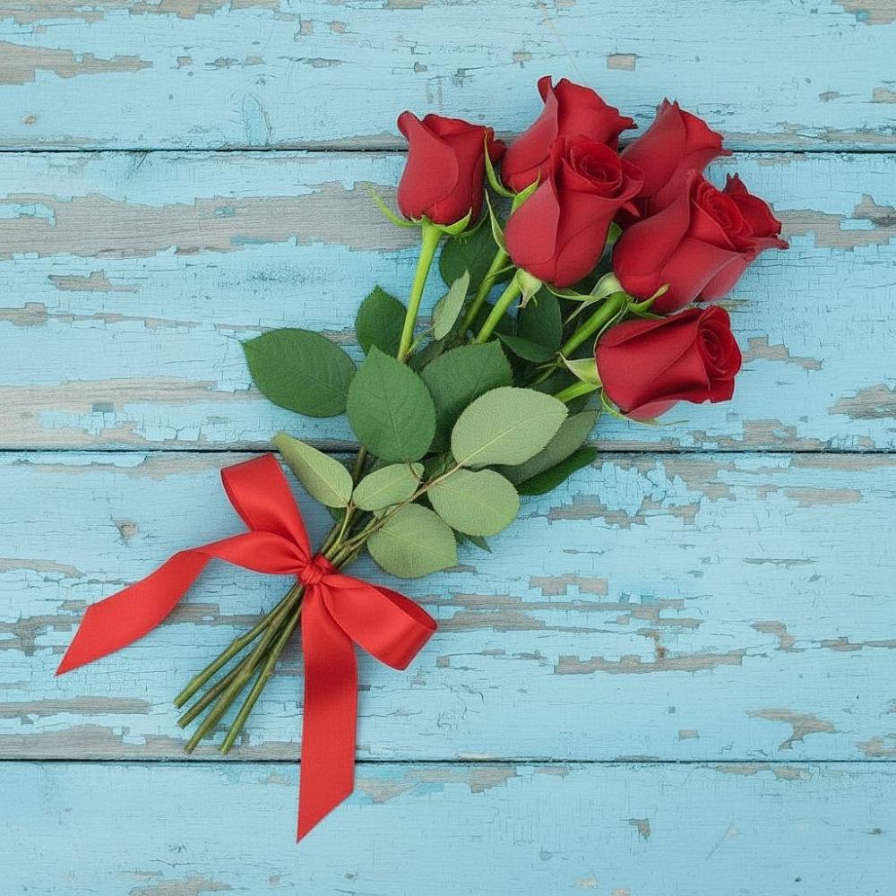 Букет Красные розы в Октябрьской