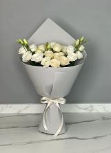 Букет цветов из:  Розы и Лизиантусы #REPLACE_PRED# Октябрьской